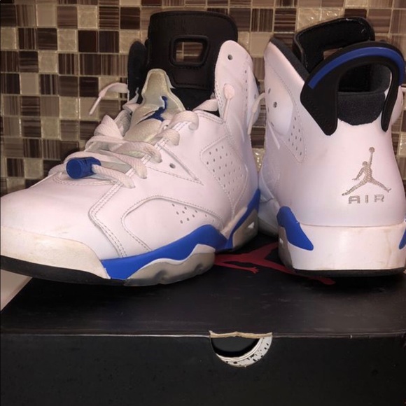 Air Jordan 6 Retro 'Sport Blue' Size 10 - Picture 7 of 8